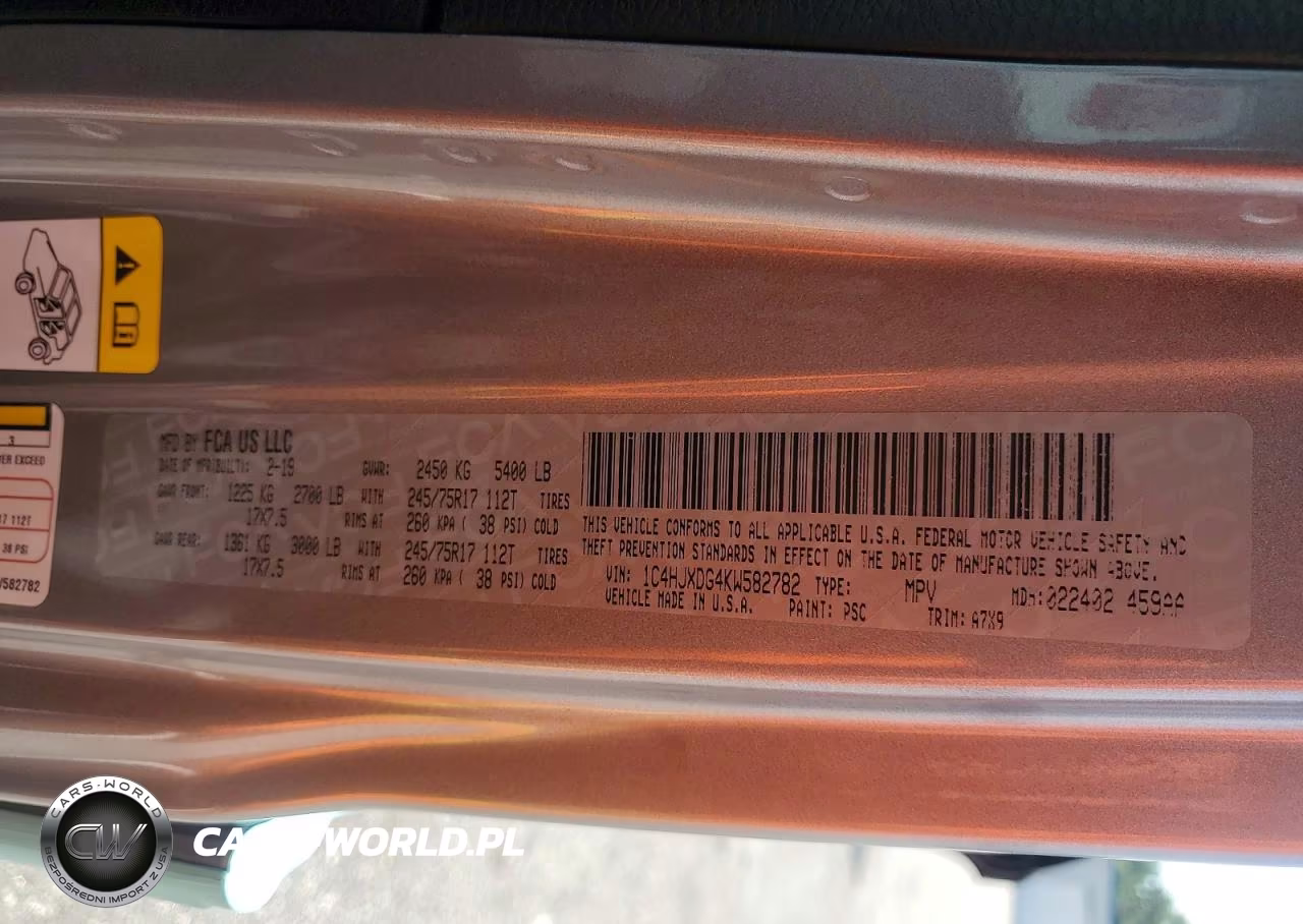 2019 Jeep Wrangler Unlimited Sport VIN:1C4HJXDG4KW582782 - 13