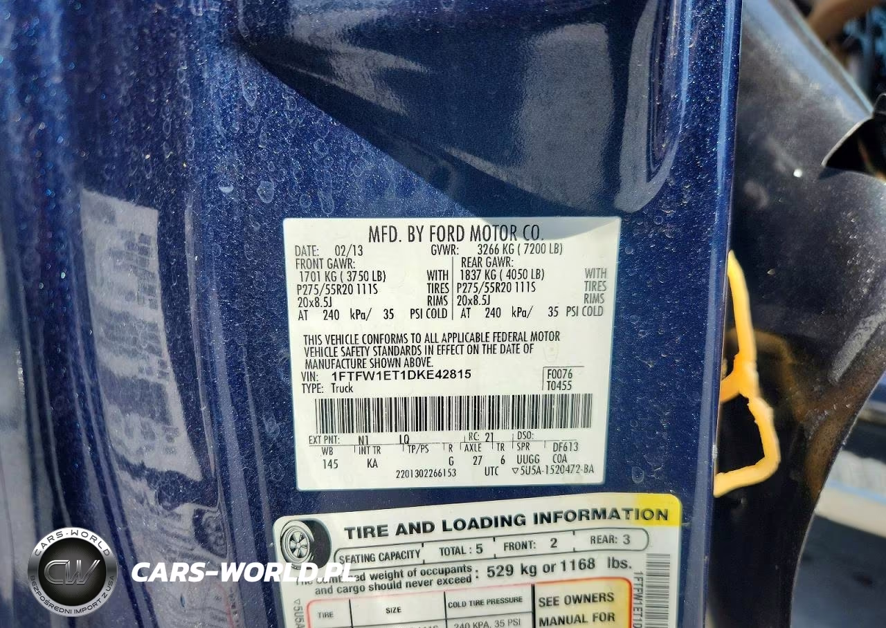 2013 Ford F150 Supercrew VIN:1FTFW1ET1DKE42815 - 12