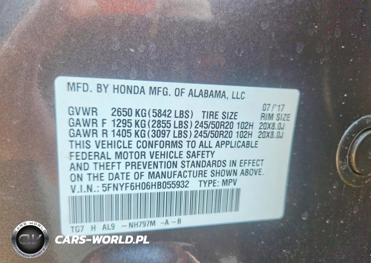 2017 Honda Pilot Elite VIN:5FNYF6H06HB055932 - 14