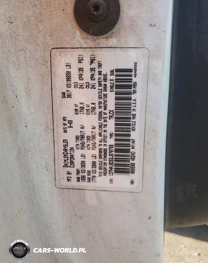2003 Dodge Ram 1500 St VIN:1D7HA18D53J670788 - 12