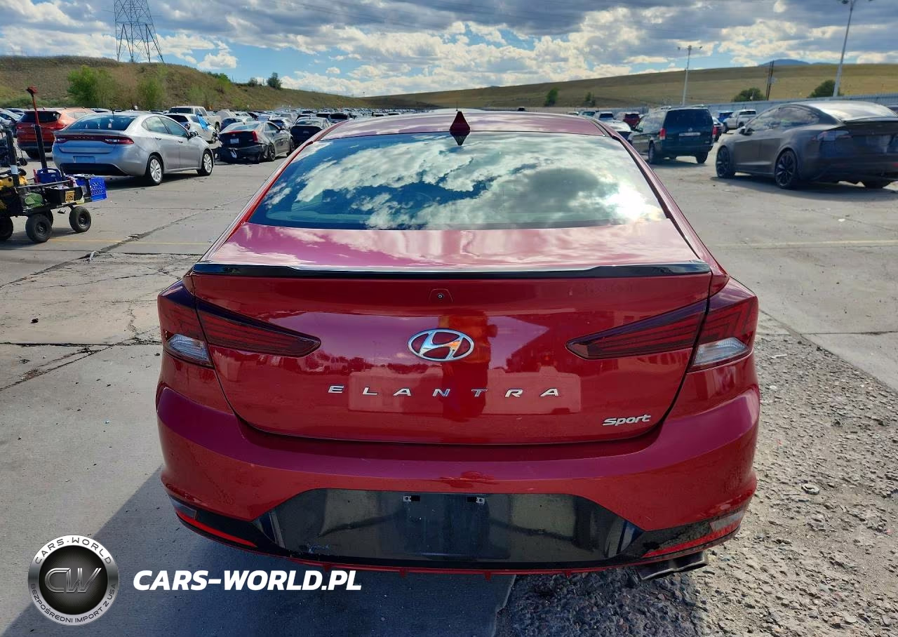 2019 Hyundai Elantra Sport VIN:KMHD04LB4KU856155 - 6