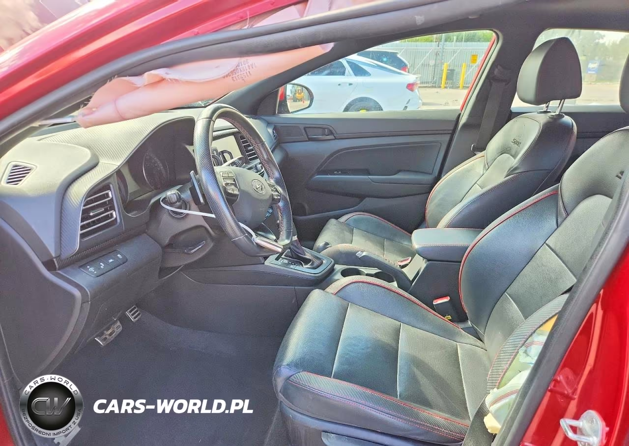 2019 Hyundai Elantra Sport VIN:KMHD04LB4KU856155 - 7