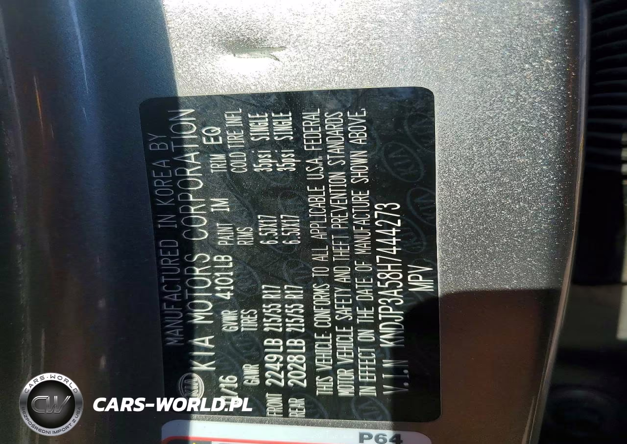 2017 Kia Soul + VIN:KNDJP3A58H7444273 - 12