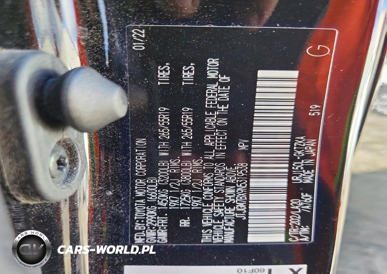 2022 Lexus Gx 460 Luxury VIN:JTJGM7BX9N5319538 - 13