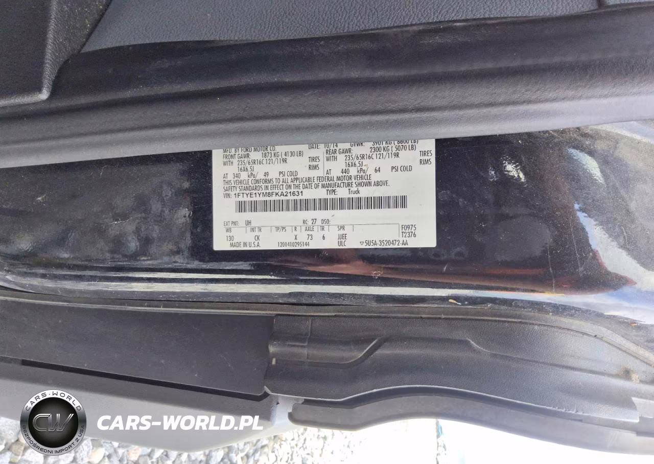2015 Ford Transit T-150 VIN:1FTYE1YM8FKA21631 - 13