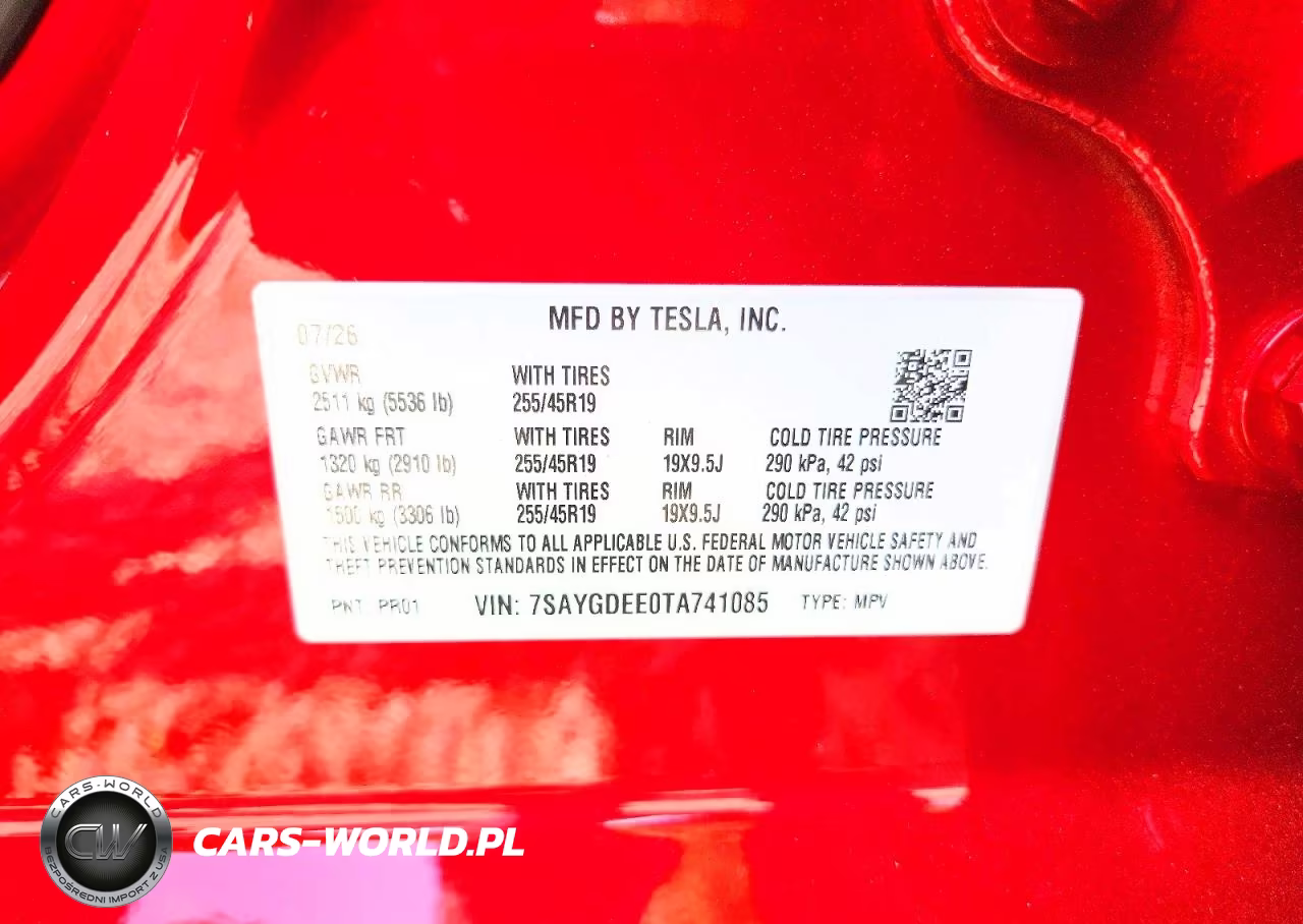 2026 Tesla Model Y VIN:7SAYGDEE0TA741085 - 13