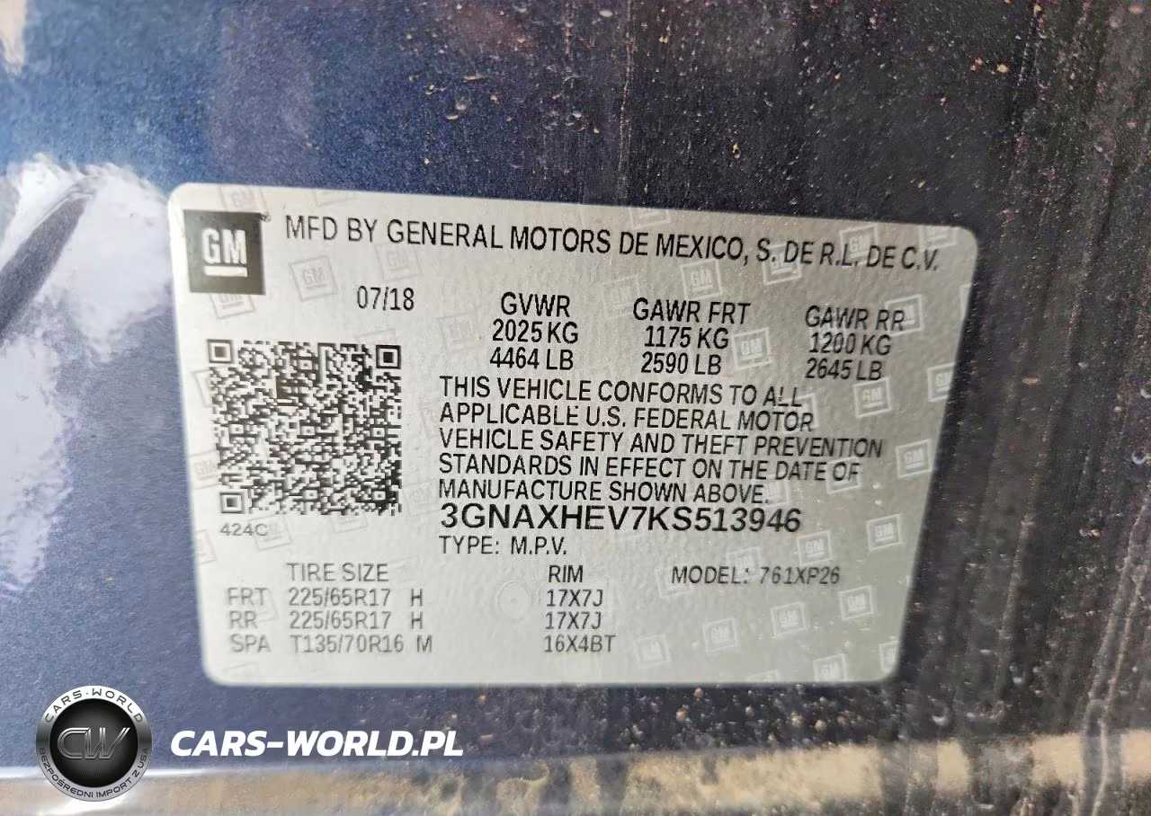 2019 Chevrolet Equinox Ls VIN:3GNAXHEV7KS513946 - 14