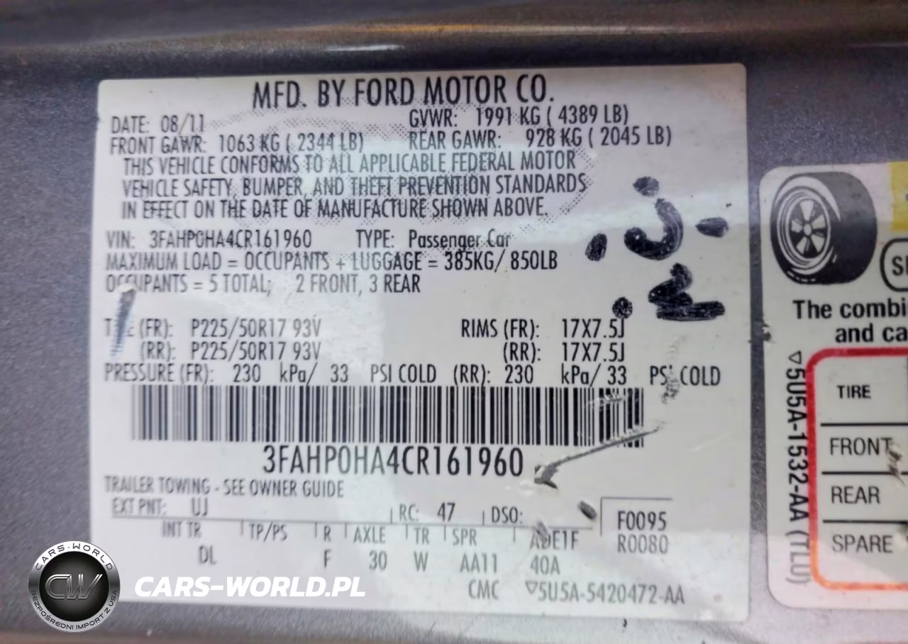 2012 Ford Fusion Se VIN:3FAHP0HA4CR161960 - 13