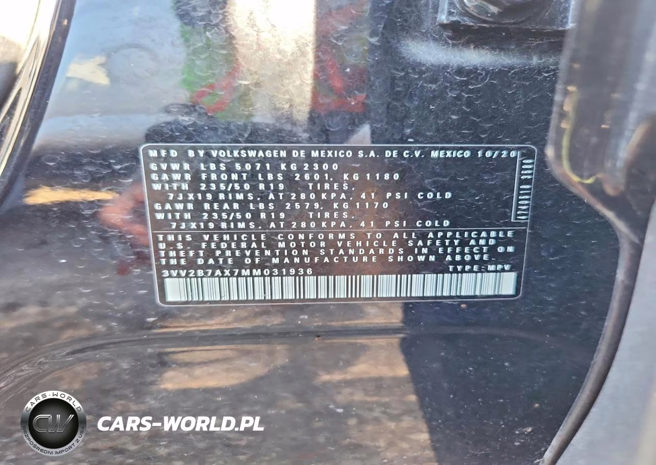 2021 Volkswagen Tiguan Se VIN:3VV2B7AX7MM031936 - 12