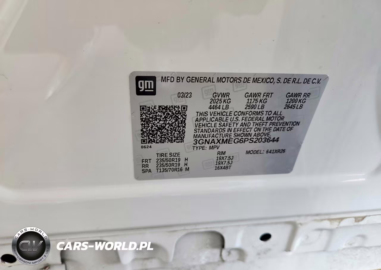 2023 Chevrolet Equinox Rs VIN:3GNAXMEG6PS203644 - 13