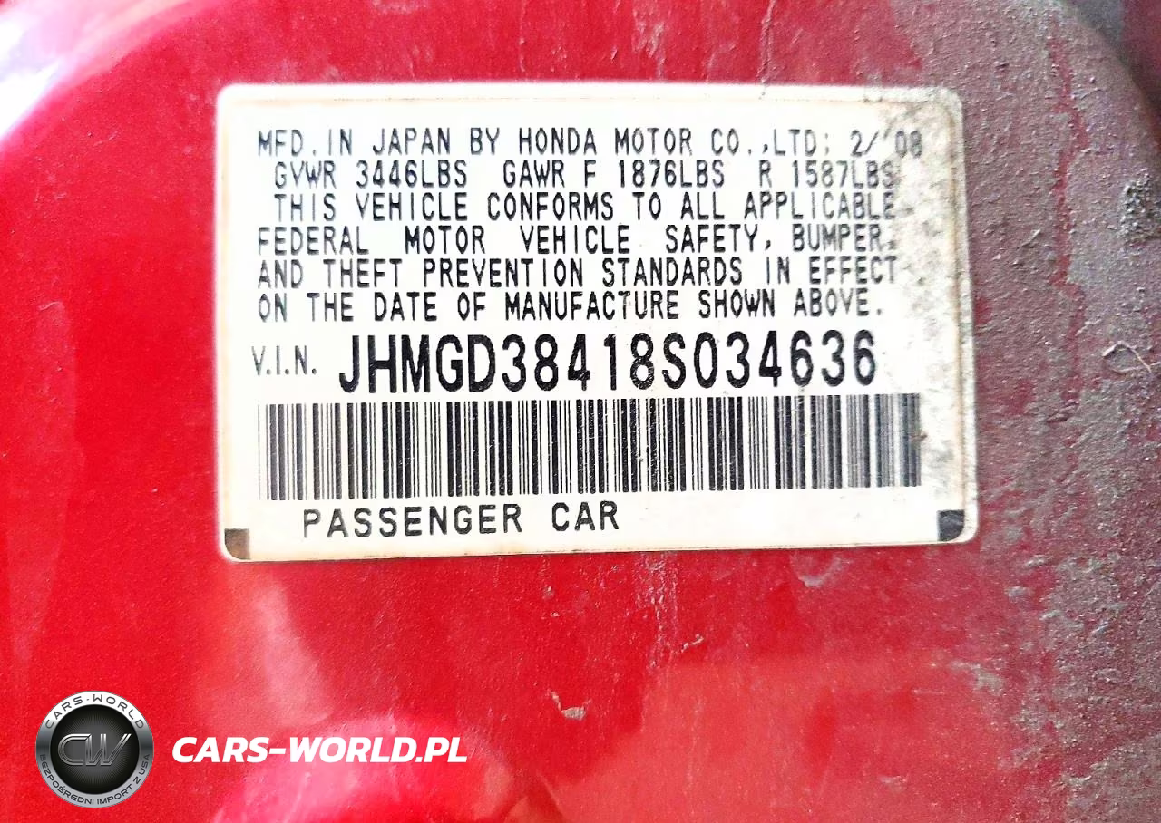 2008 Honda Fit VIN:JHMGD38418S034636 - 12