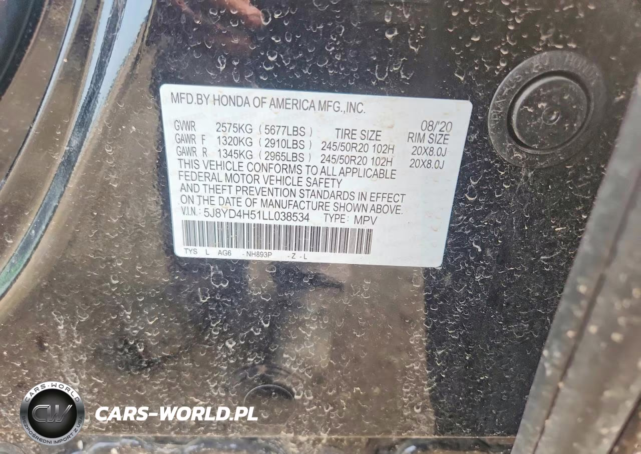 2020 Acura Mdx Technology VIN:5J8YD4H51LL038534 - 12