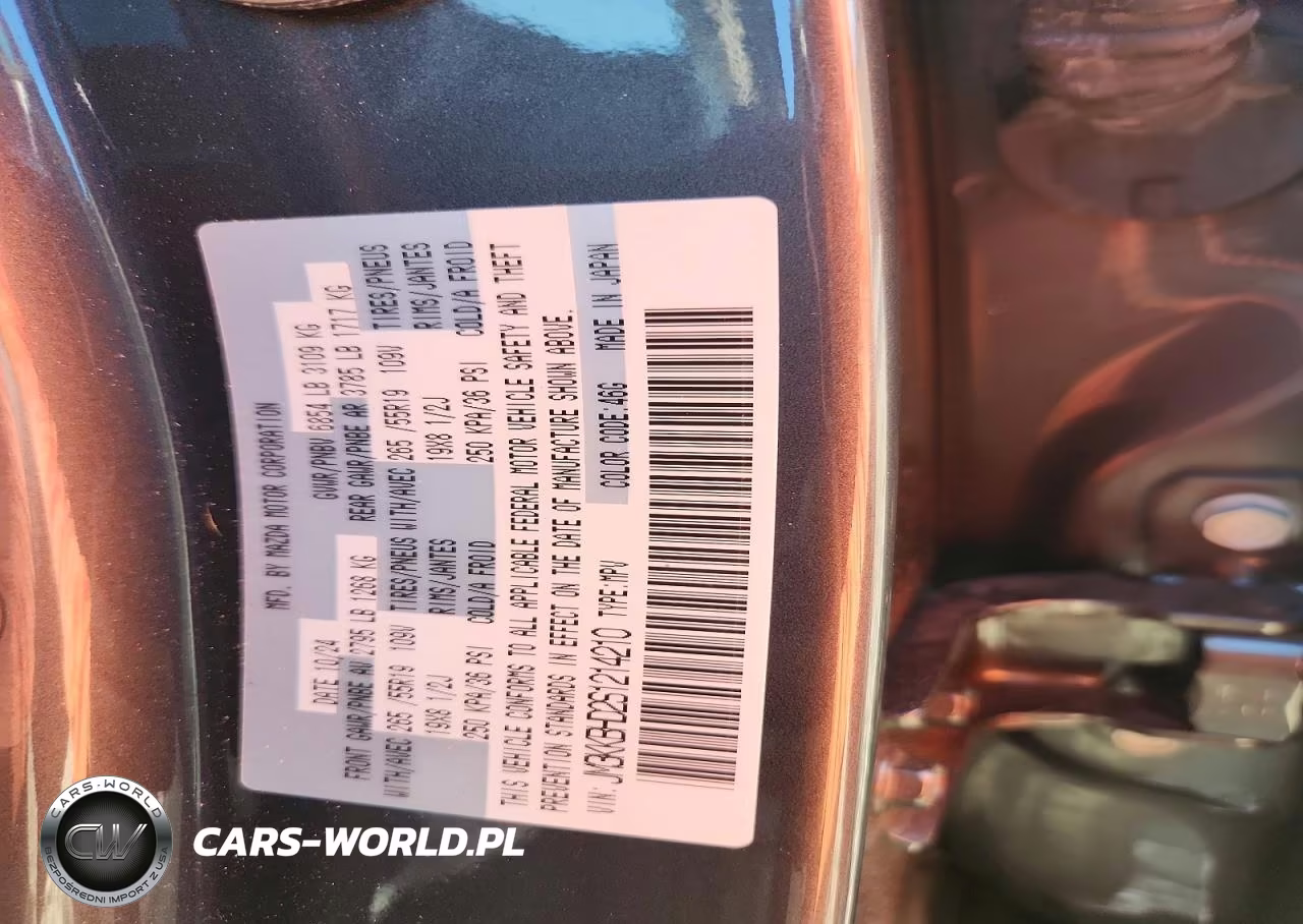 2025 Mazda Cx-90 Preferred VIN:JM3KKBHD2S1214210 - 14