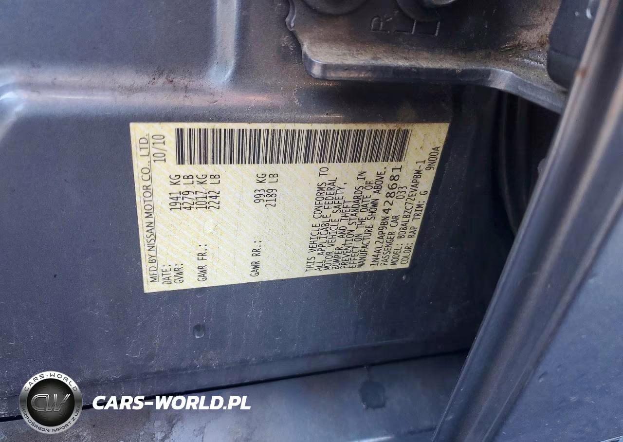 2011 Nissan Altima 2.5 VIN:1N4AL2AP9BN428681 - 12