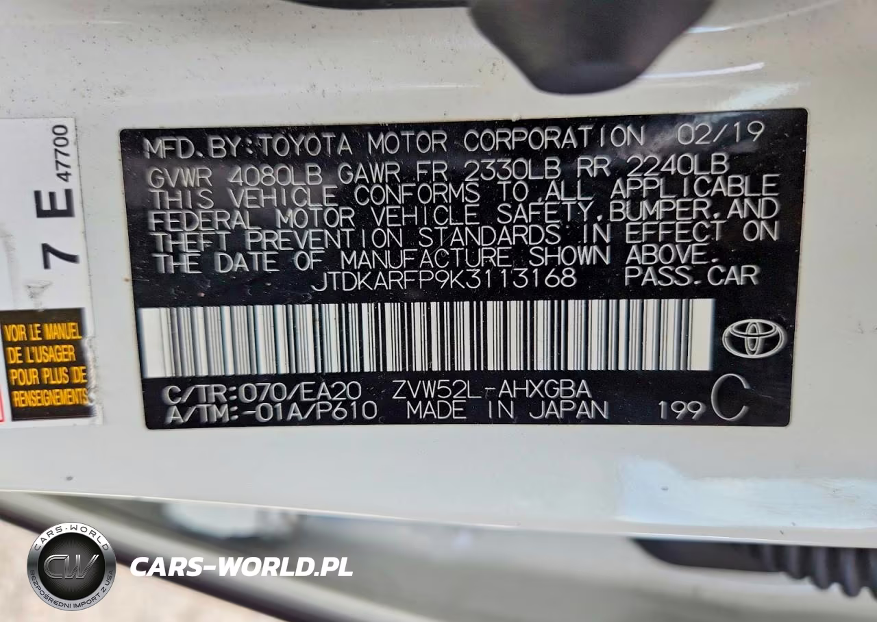 2019 Toyota Prius Prime Premium VIN:JTDKARFP9K3113168 - 13