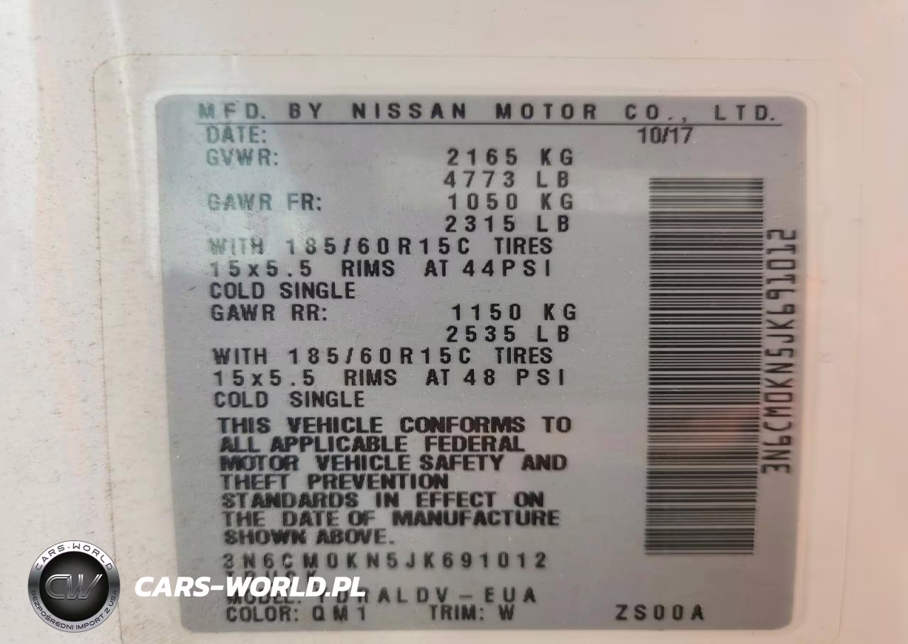 2018 Nissan Nv200 Delivery Van VIN:3N6CM0KN5JK691012 - 13