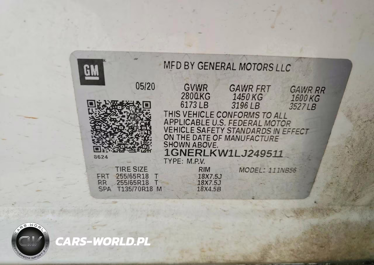 2020 Chevrolet Traverse Ls VIN:1GNERLKW1LJ249511 - 14