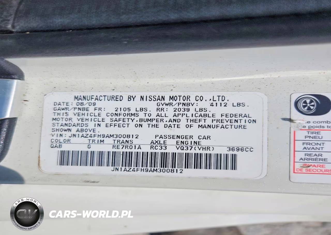 2010 Nissan 370Z Roadster VIN:JN1AZ4FH9AM300812 - 13