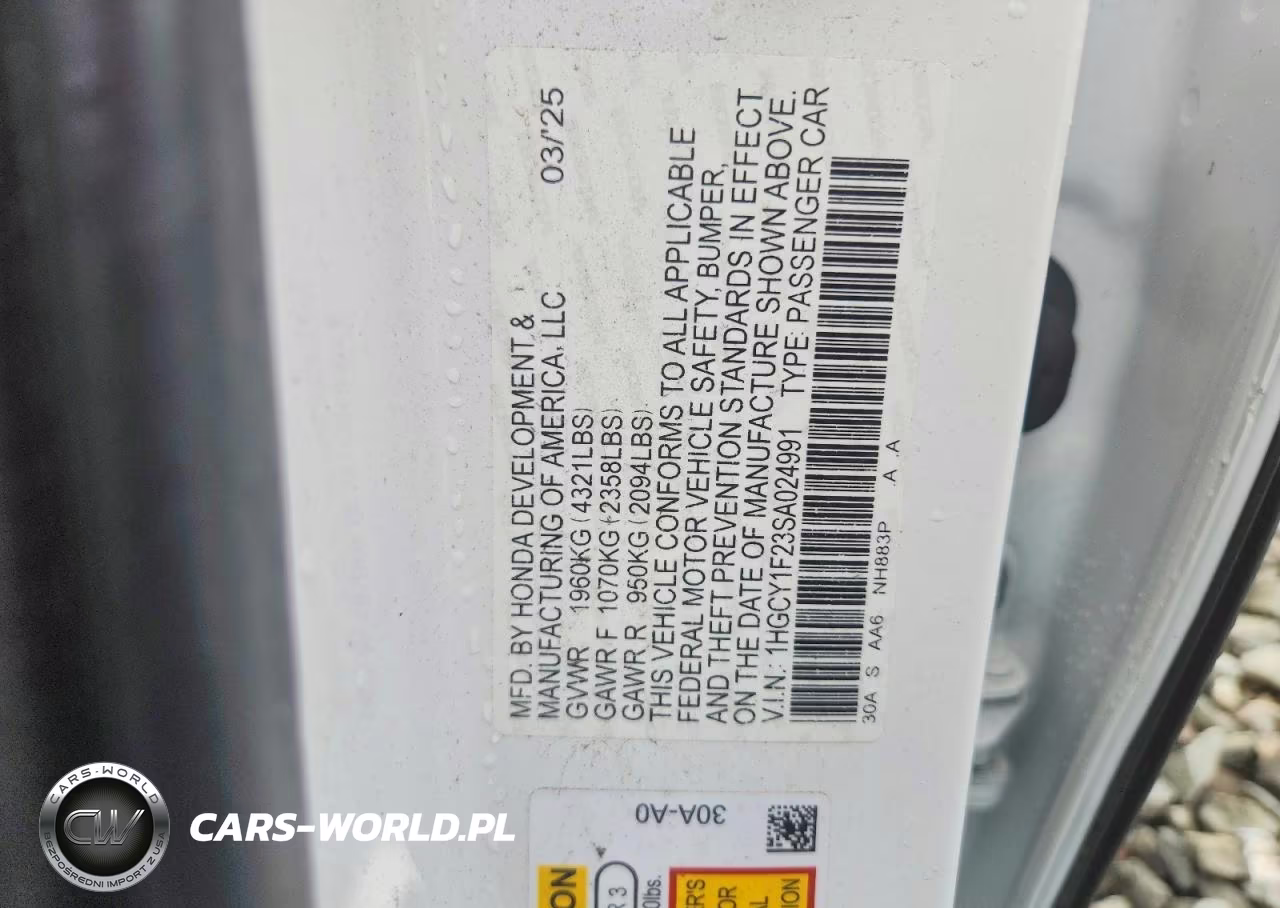 2025 Honda Accord Lx VIN:1HGCY1F23SA024991 - 12