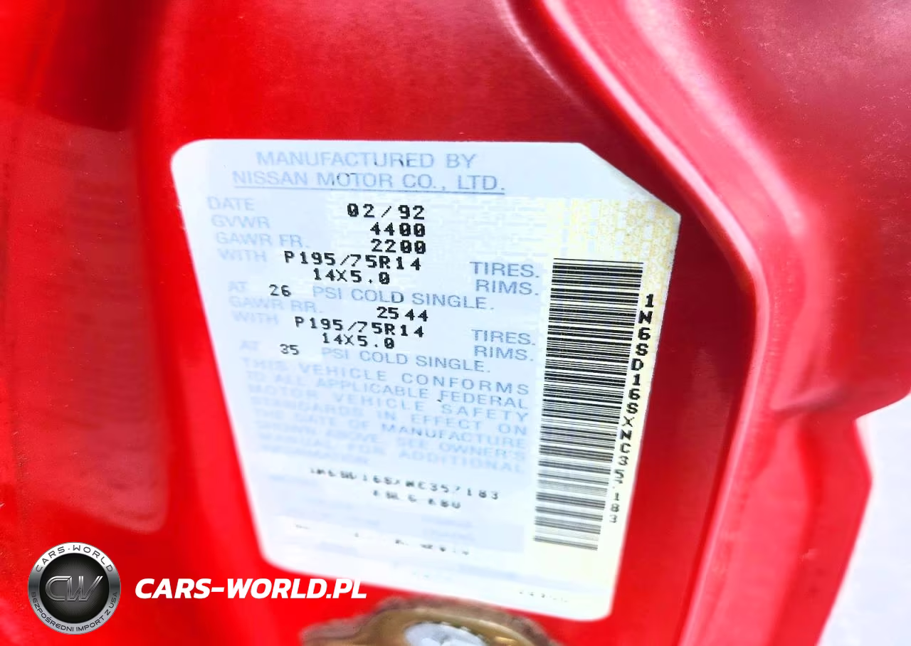 1992 Nissan Truck Base VIN:1N6SD16SXNC357183 - 12