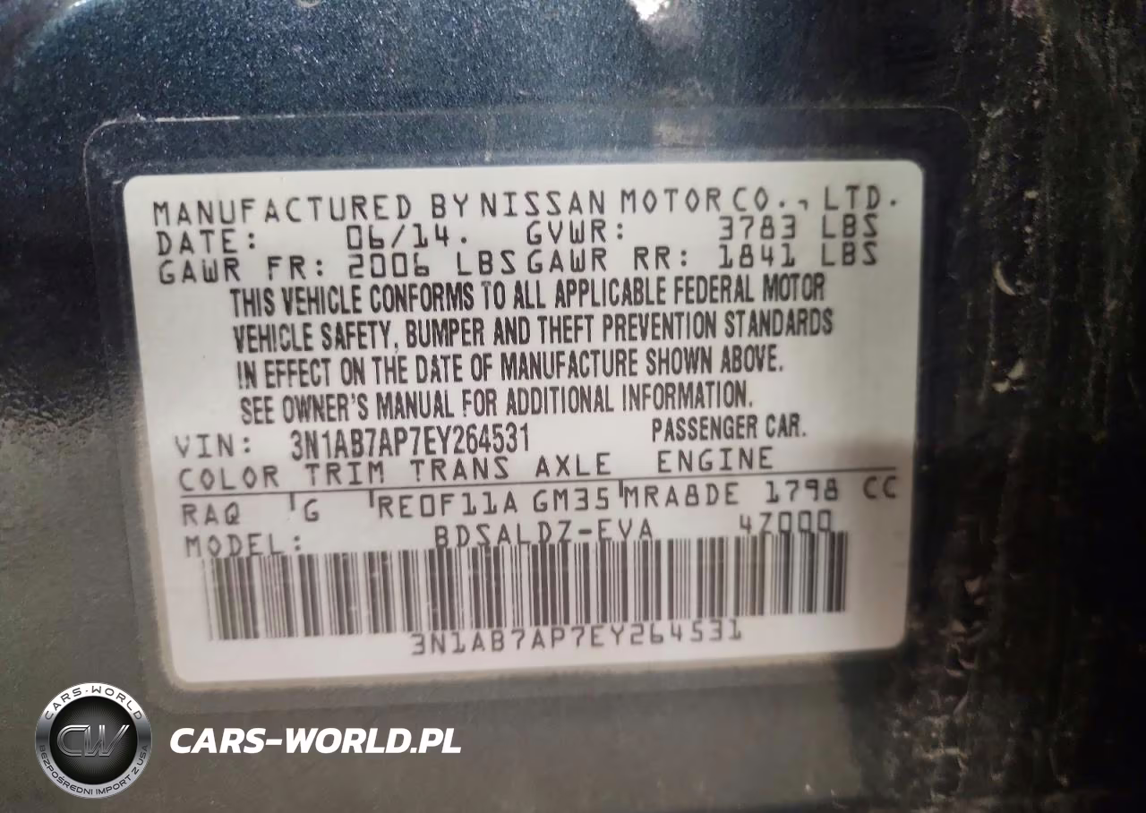 2014 Nissan Sentra Sv VIN:3N1AB7AP7EY264531 - 12