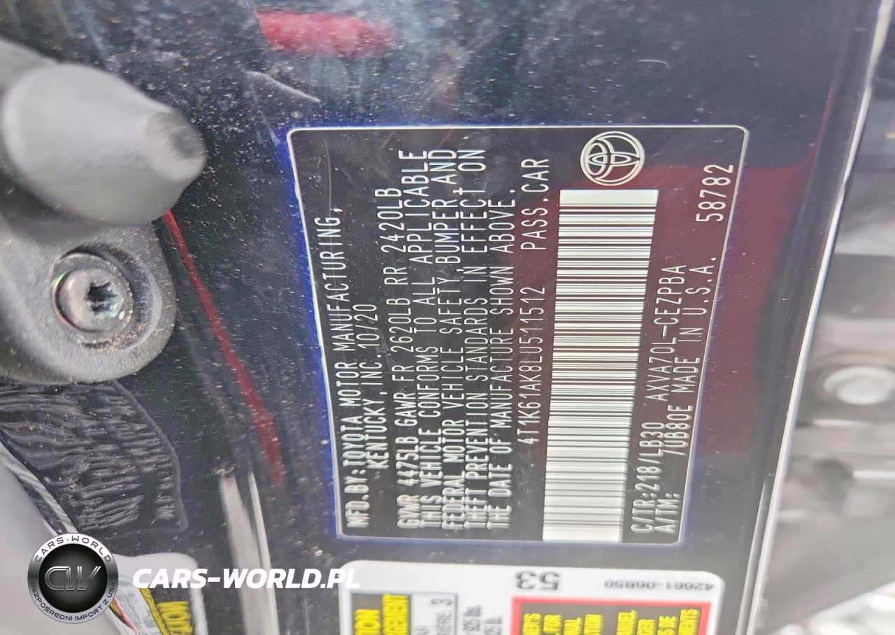 2020 Toyota Camry Xse VIN:4T1K61AK8LU511512 - 13