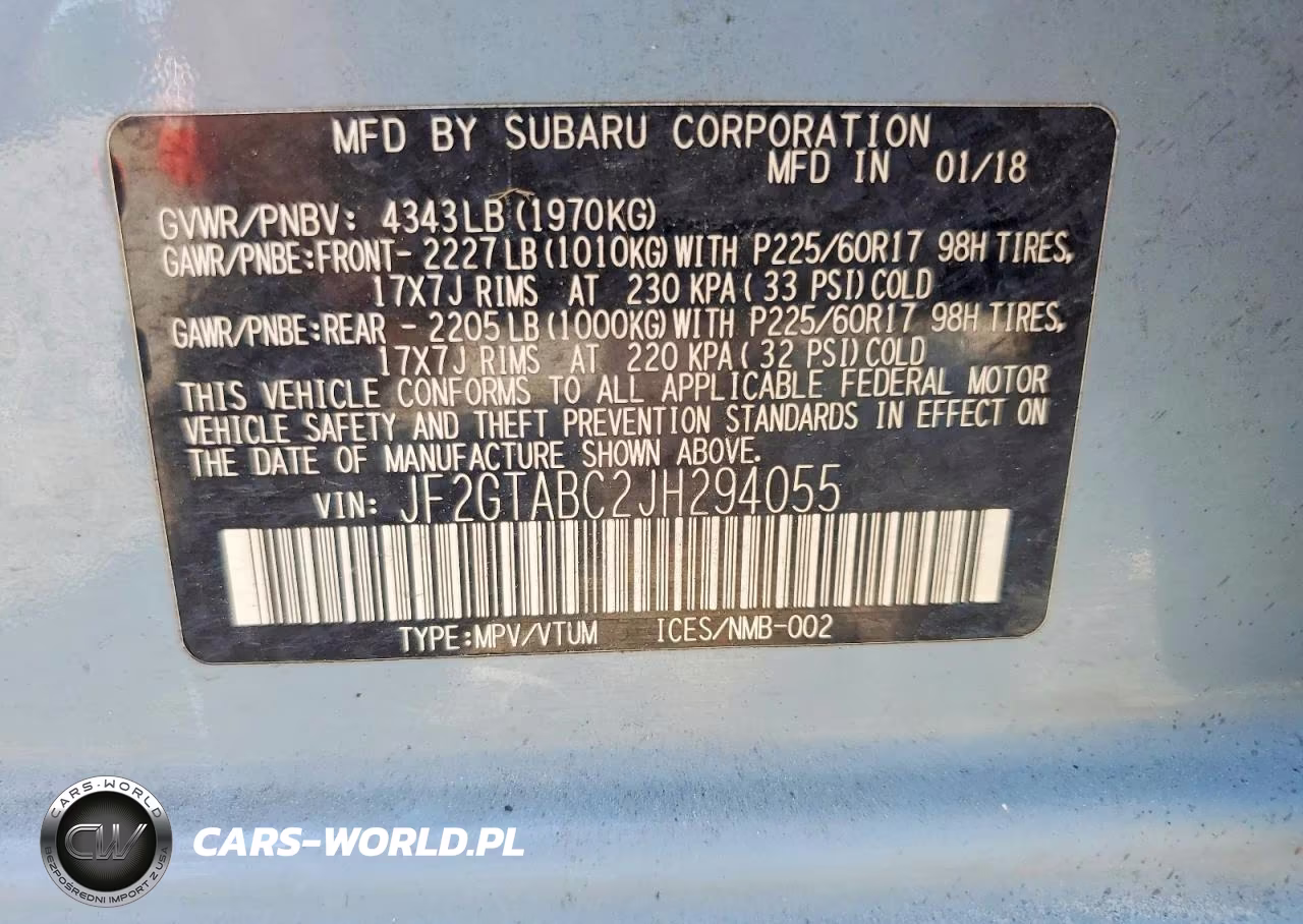 2018 Subaru Crosstrek Premium VIN:JF2GTABC2JH294055 - 12
