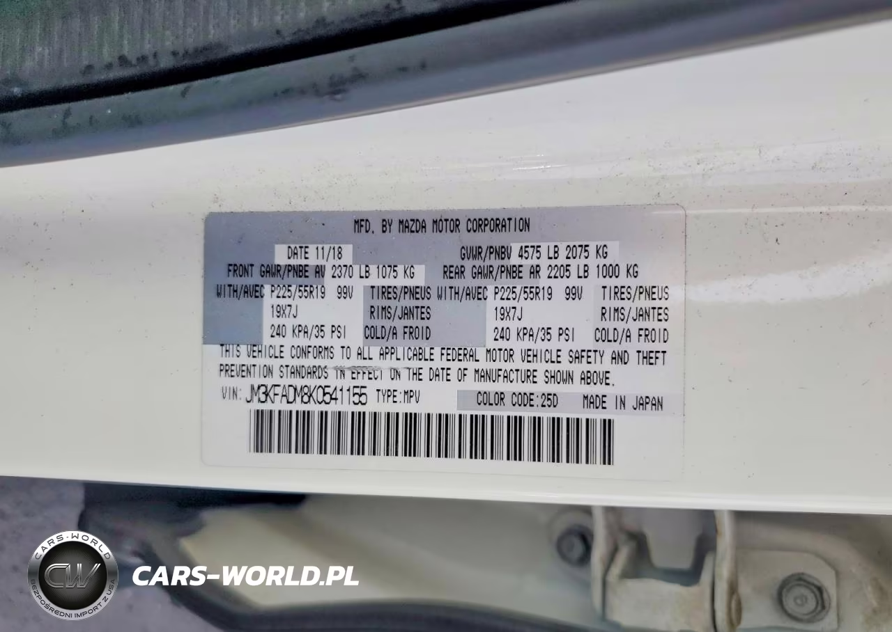 2019 Mazda Cx-5 Grand Touring VIN:JM3KFADM8K0541155 - 13