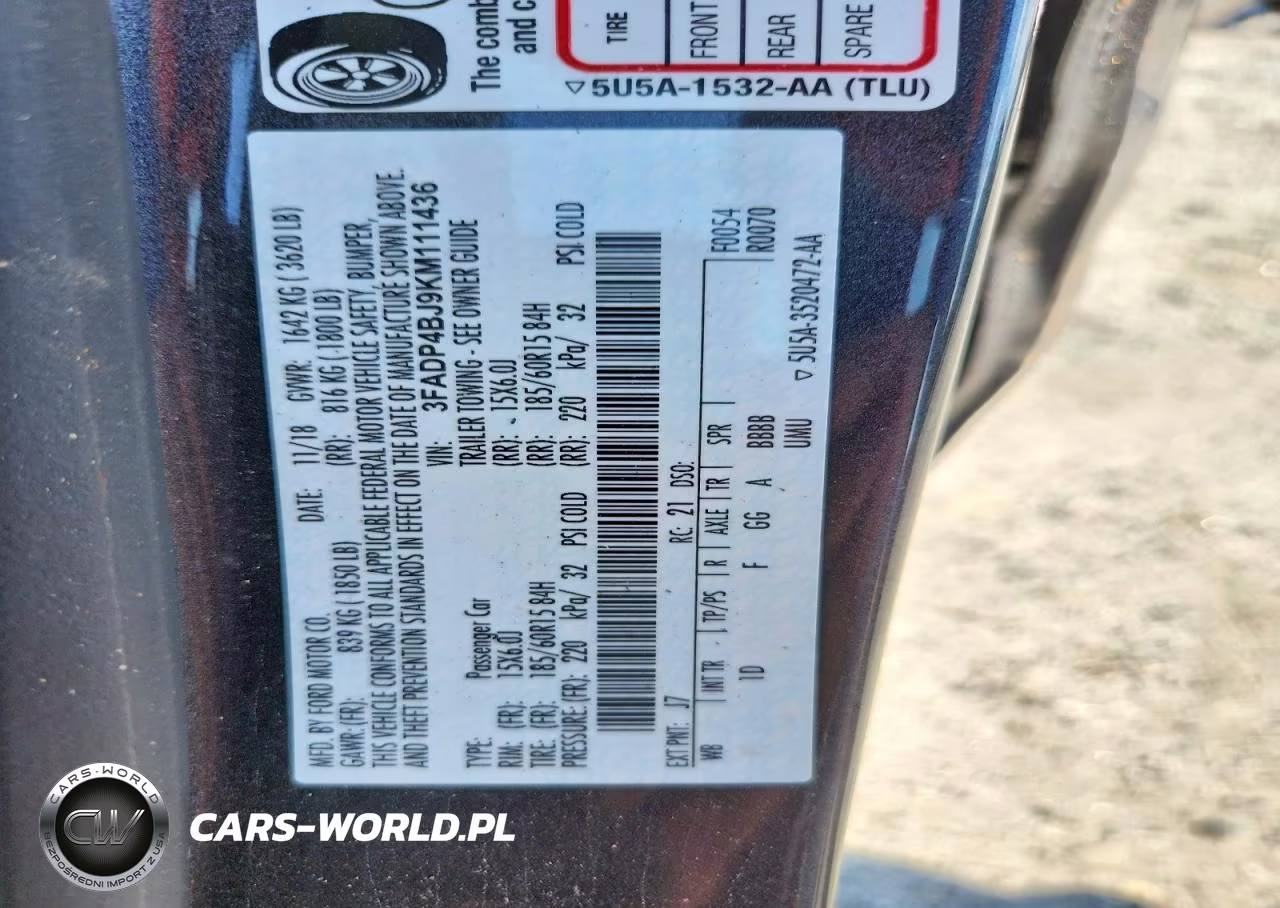 2019 Ford Fiesta Se VIN:3FADP4BJ9KM111436 - 13