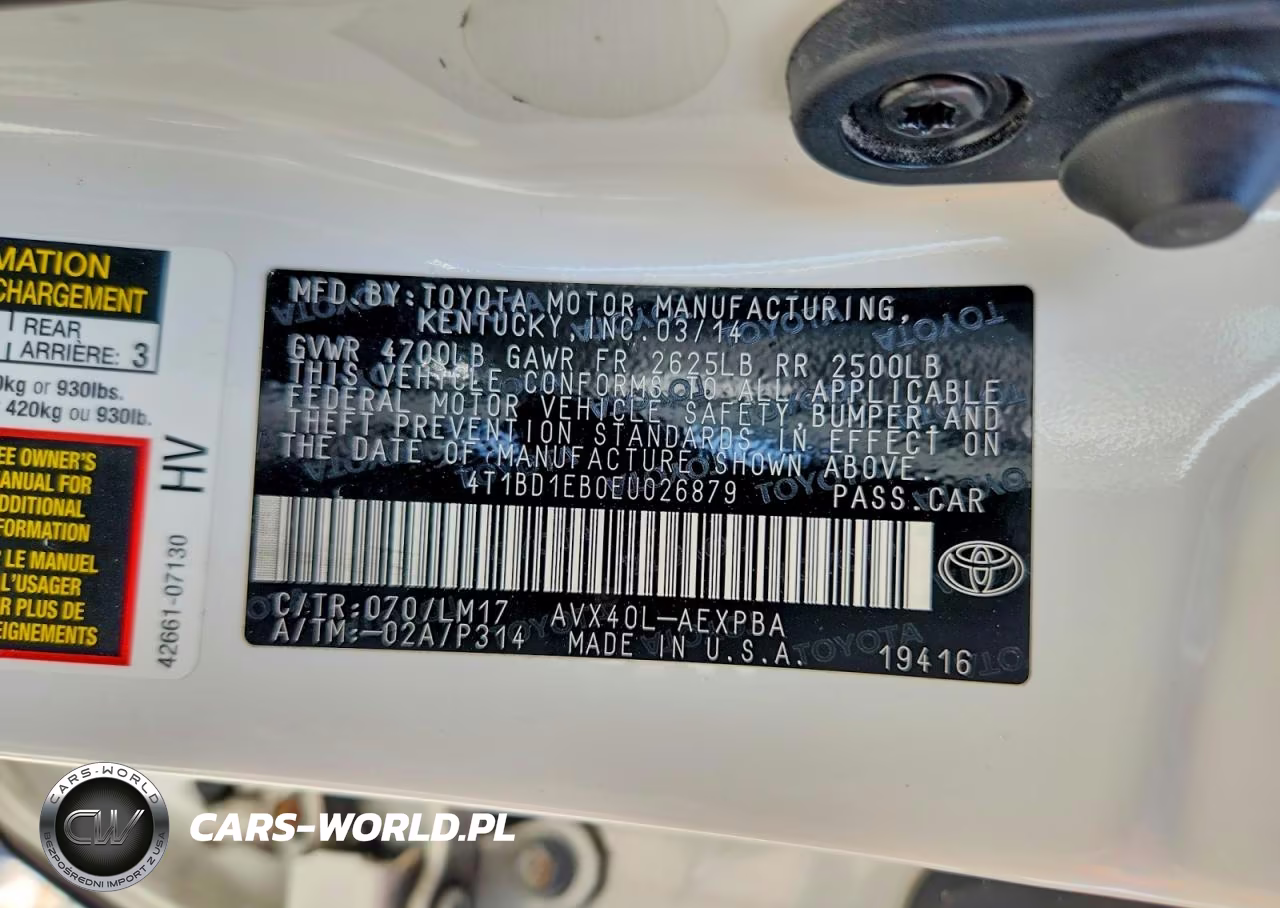 2014 Toyota Avalon Hybrid Limited VIN:4T1BD1EB0EU026879 - 13