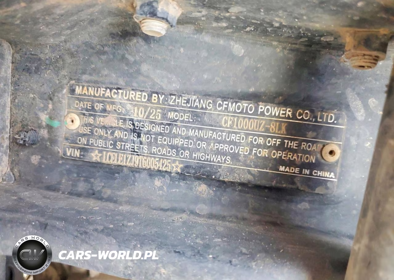 2026 Cfmoto Uforce Utility Vehicle VIN:LCELE1ZJ9T6005425 - 10