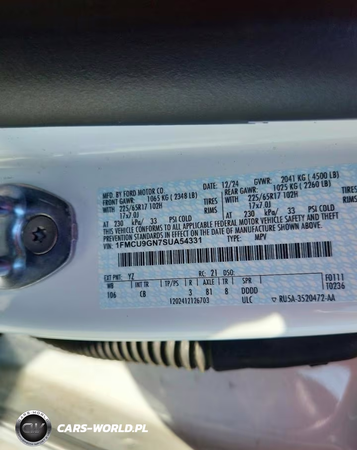 2025 Ford Escape Active VIN:1FMCU9GN7SUA54331 - 13