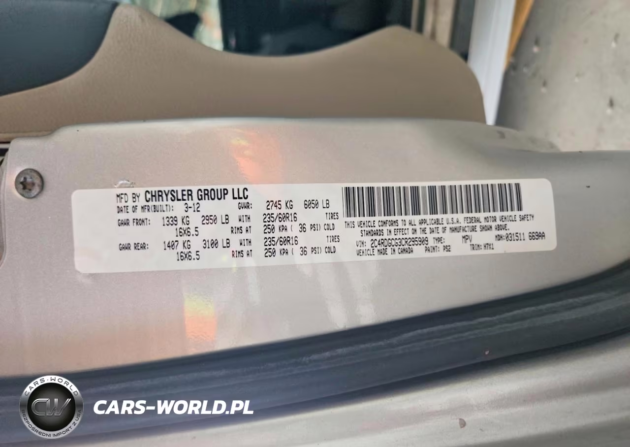 2012 Dodge Grand Caravan Sxt VIN:2C4RDGCG3CR295909 - 13