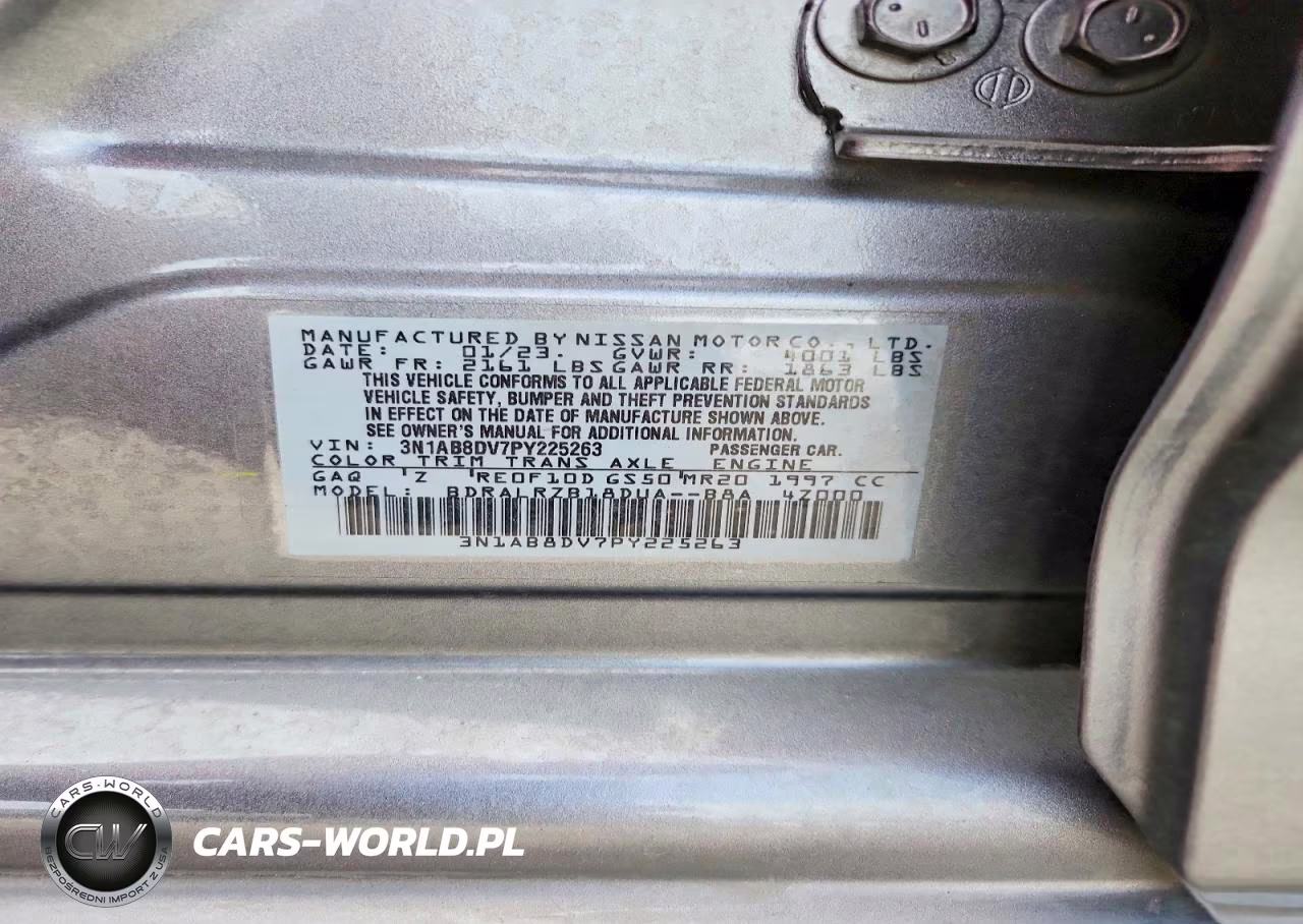 2023 Nissan Sentra Sr VIN:3N1AB8DV7PY225263 - 12