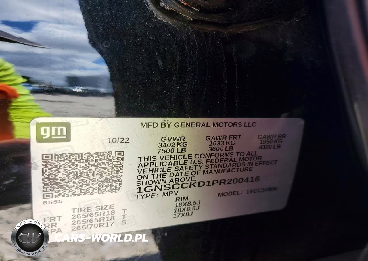 2023 Chevrolet Suburban C1500 Lt VIN:1GNSCCKD1PR200416 - 13