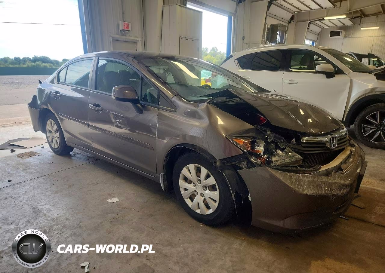 2012 Honda Civic Lx VIN:19XFB2F5XCE078333 - 4