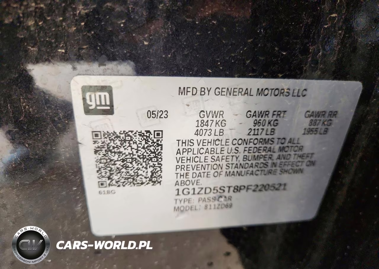 2023 Chevrolet Malibu Lt VIN:1G1ZD5ST8PF220521 - 12