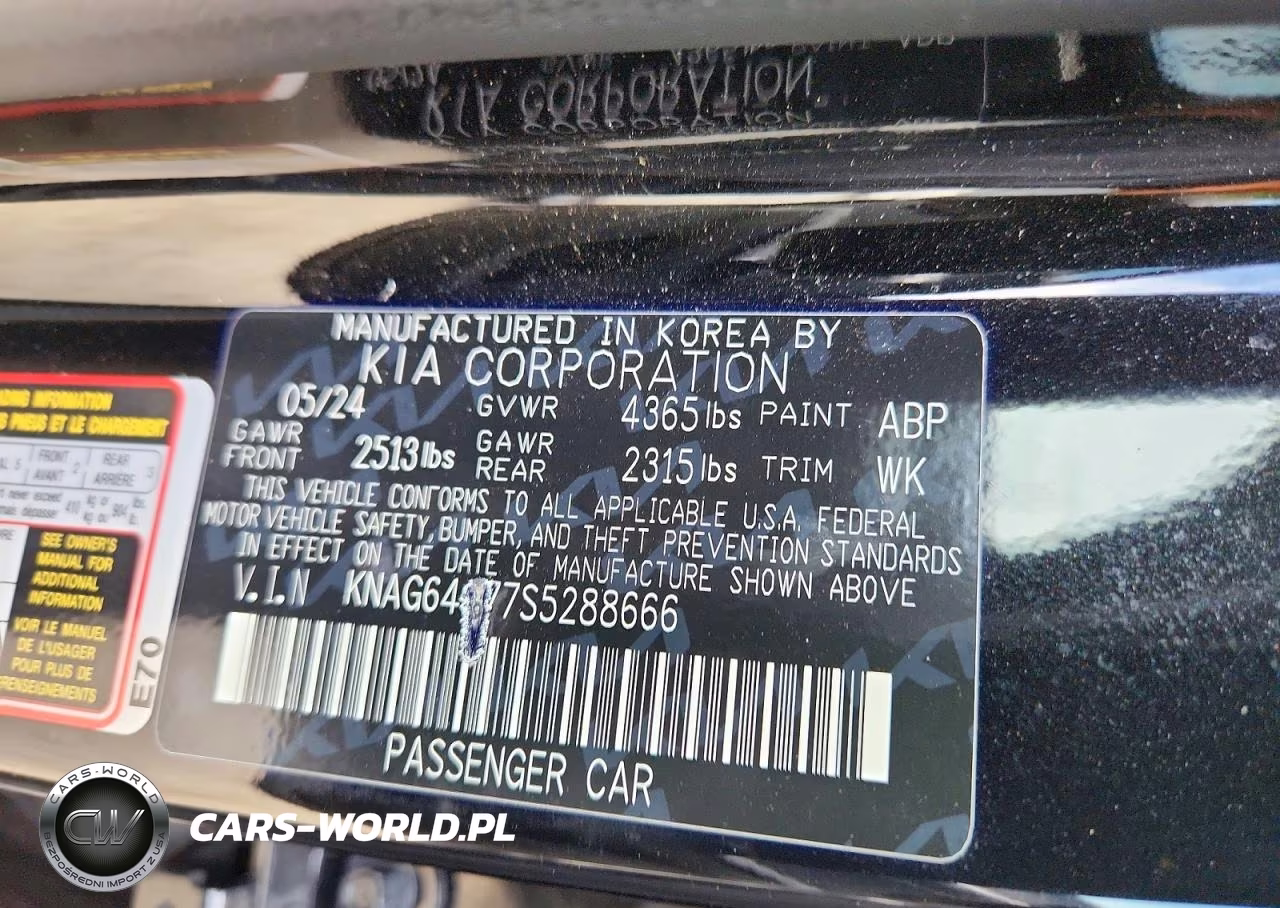 2025 Kia K5 Gt Line VIN:KNAG64J77S5288666 - 12