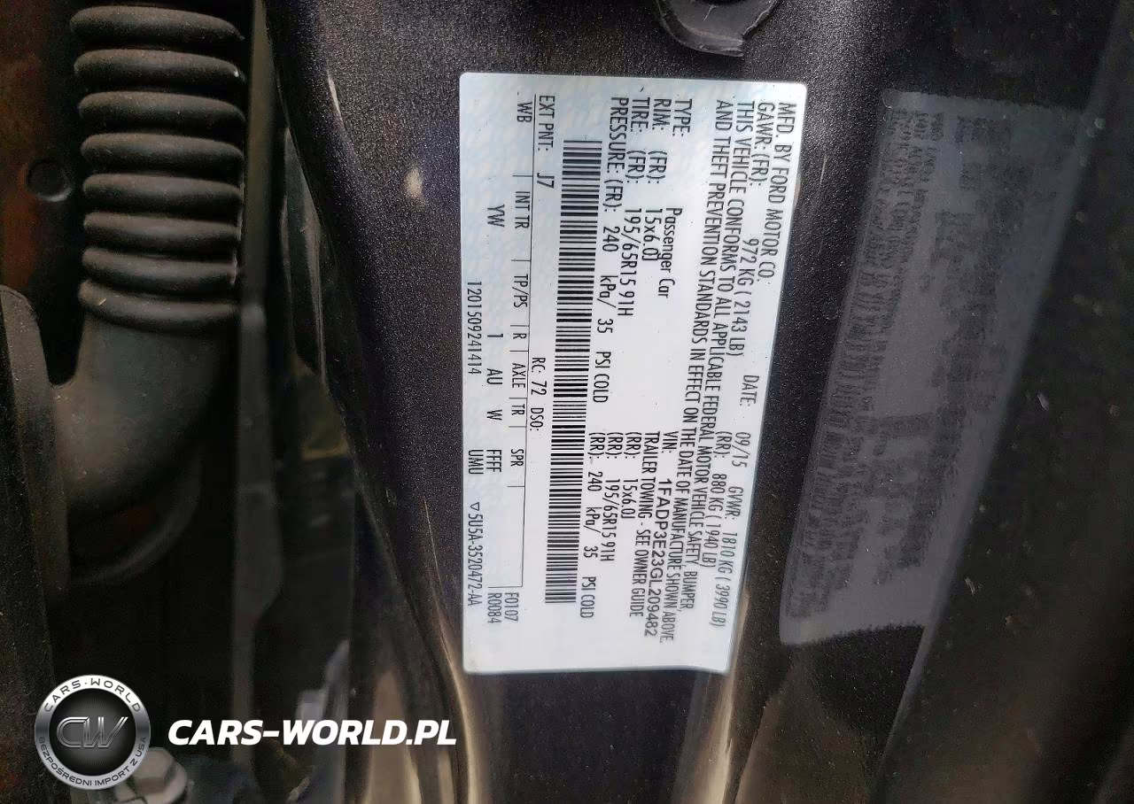 2016 Ford Focus S VIN:1FADP3E23GL209482 - 13