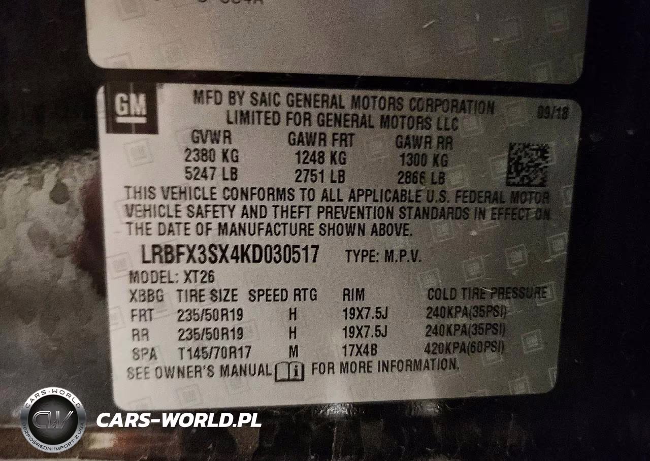 2019 Buick Envision Premium VIN:LRBFX3SX4KD030517 - 14