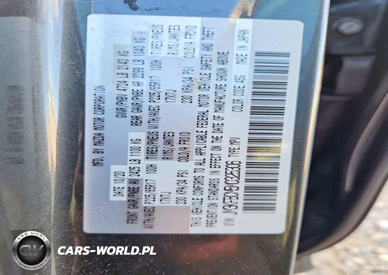 2021 Mazda Cx-5 Touring VIN:JM3KFBCM5M0325306 - 12