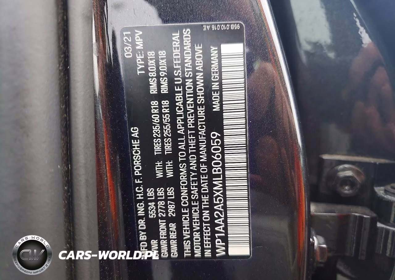 2021 Porsche Macan VIN:WP1AA2A5XMLB06059 - 14