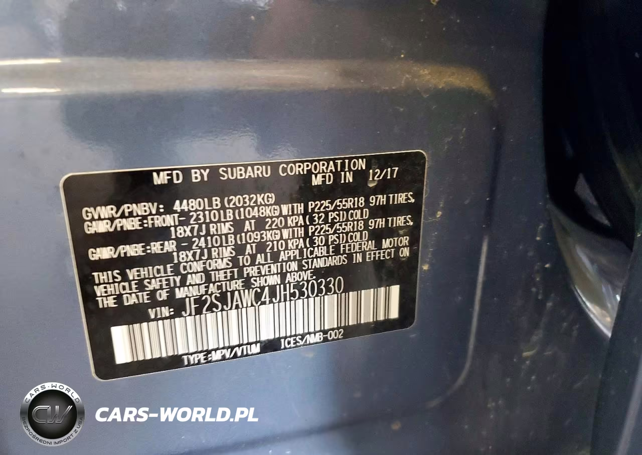 2018 Subaru Forester 2.5I Touring VIN:JF2SJAWC4JH530330 - 14
