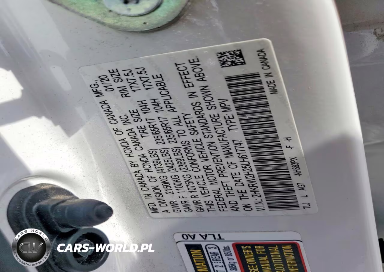 2020 Honda Cr-V Lx VIN:2HKRW2H25LH617747 - 13