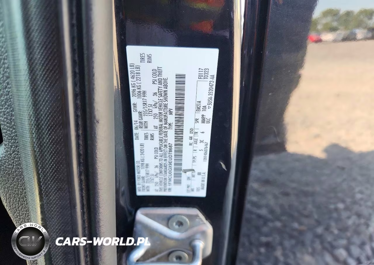 2014 Ford Escape Se VIN:1FMCU0GX9EUD78687 - 12