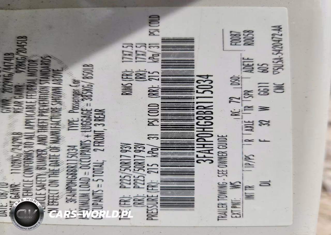 2011 Ford Fusion Se VIN:3FAHP0HG8BR115034 - 12