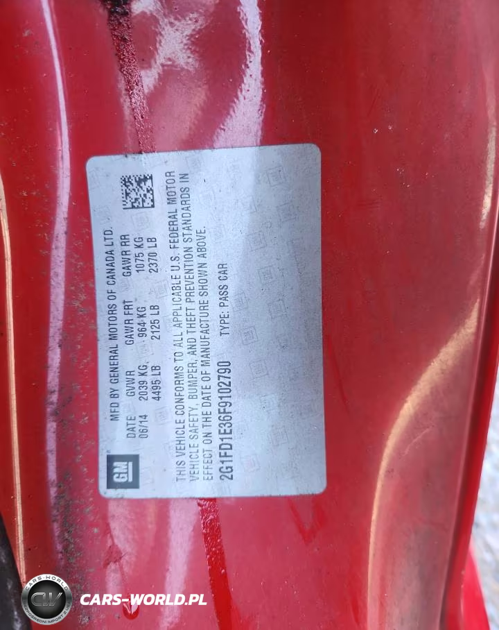 2015 Chevrolet Camaro Lt VIN:2G1FD1E36F9102790 - 12