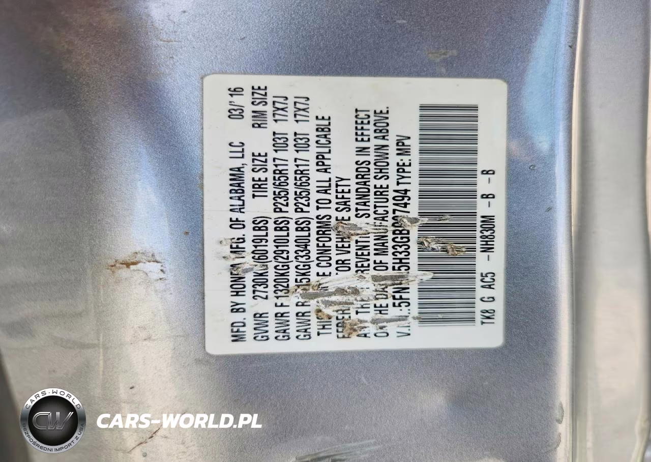 2016 Honda Odyssey Se VIN:5FNRL5H33GB087494 - 13