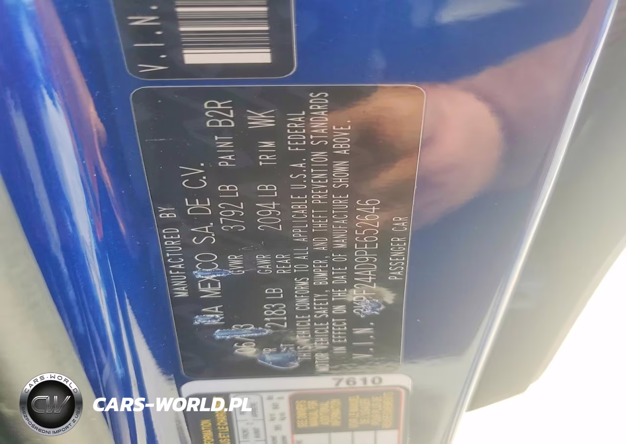 2023 Kia Forte Lxs VIN:3KPF24AD9PE652646 - 12