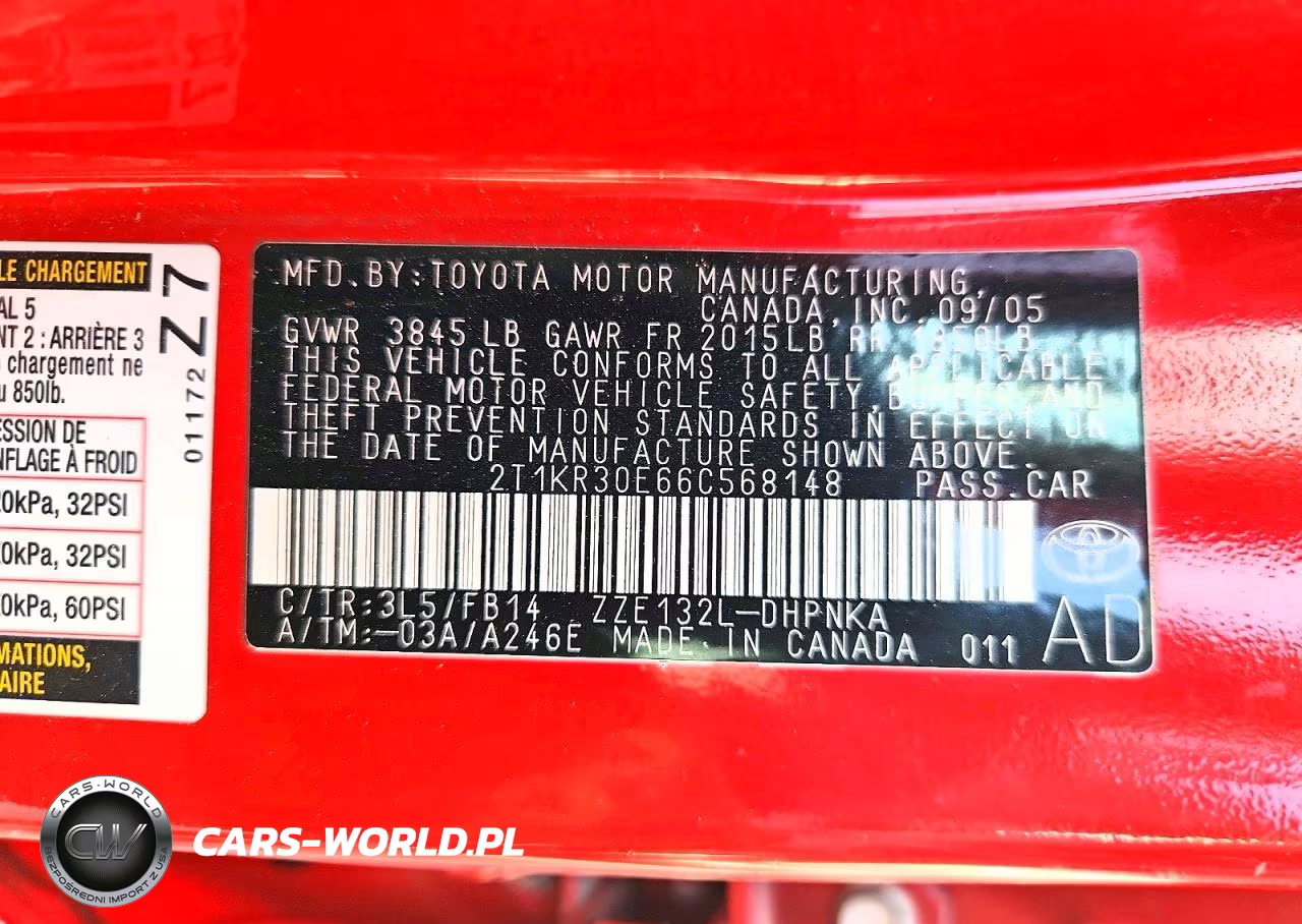 2006 Toyota Matrix Xr VIN:2T1KR30E66C568148 - 12